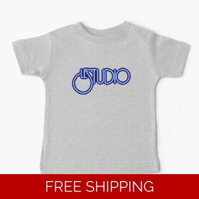 Le Studio Baby T-Shirt White & Blue Logo TOS White Le Studio Baby T-Shirt White & Blue Logo TOS White